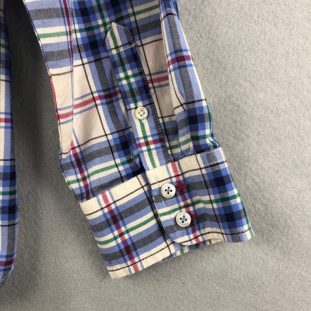 Talbots Plaid Shirt Women's Size Large Long Sleeve - Picture 6 of 7